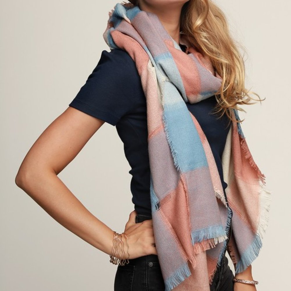 Ruggine Everyday Basic Buffalo Check Oblong Scarf